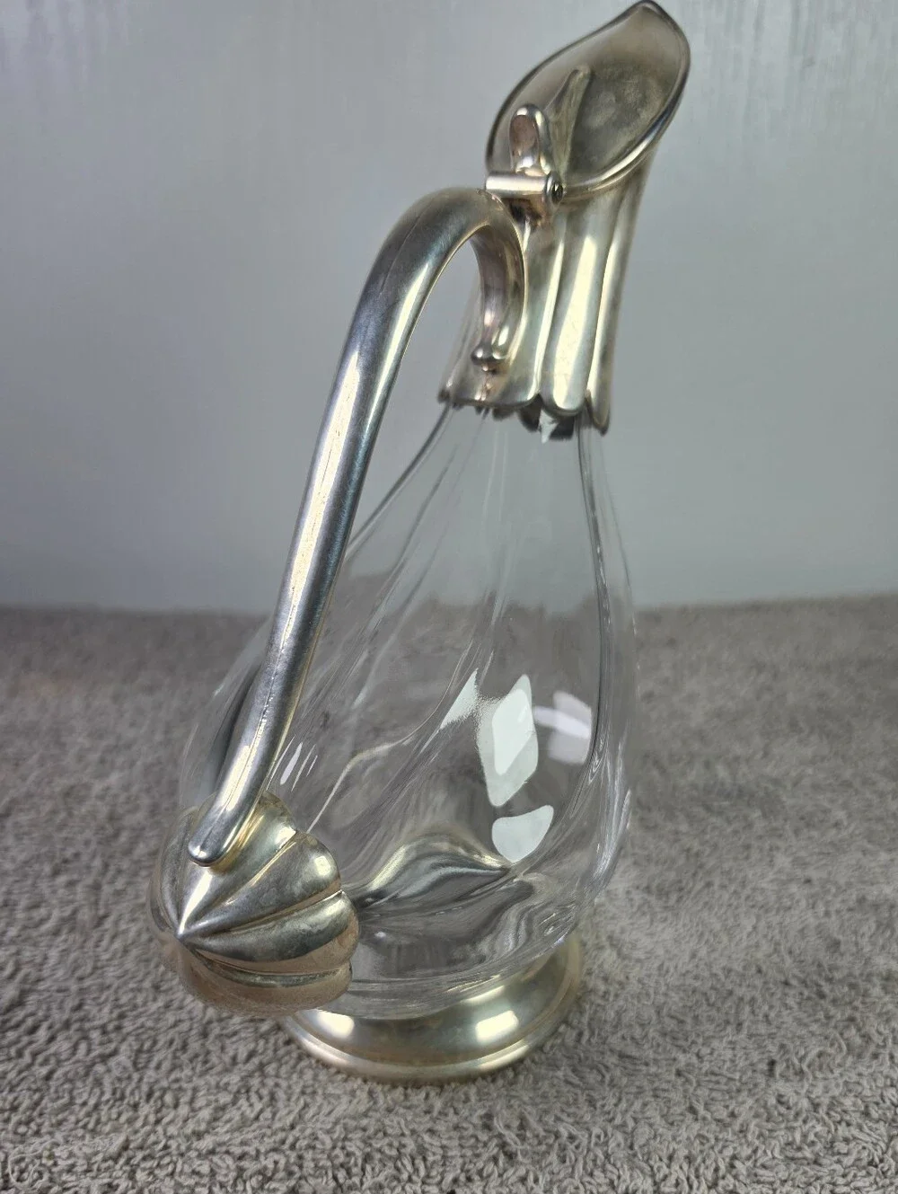 Vintage Duck Shaped Wine Decantor Or Claret Jug